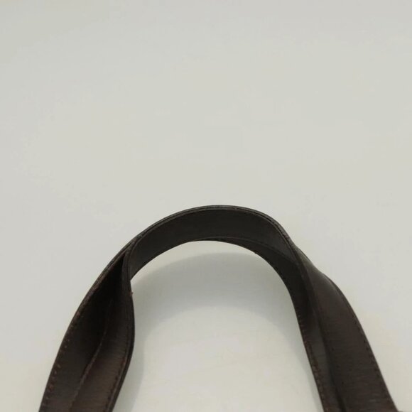 BURBERRY Hand Bag Leather Dark Brown Auth - Picture 8 of 15